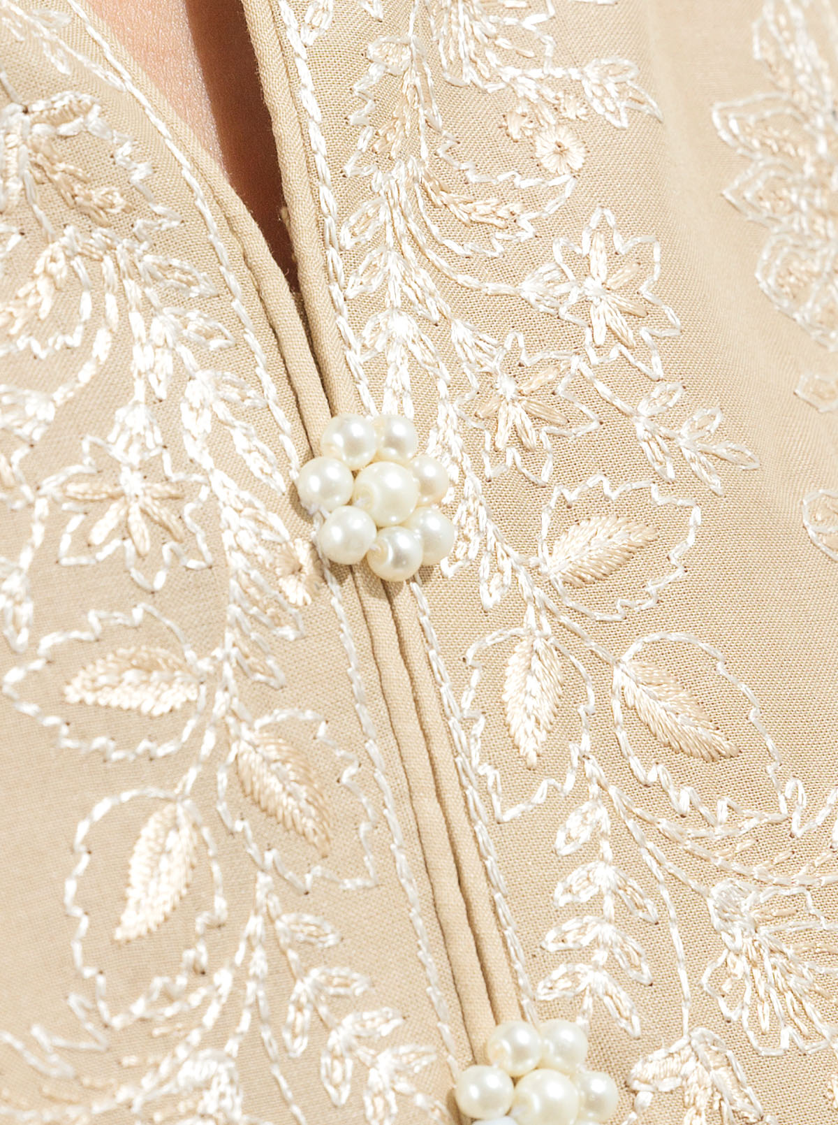 Beechtree - Beige Pearl-Embroidered-3P (UNSTITCHED)