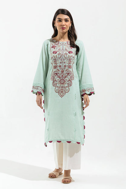 Beechtree - 1 PIECE - EMBROIDERED LAWN SHIRT - SAPPHIRE WEAVE