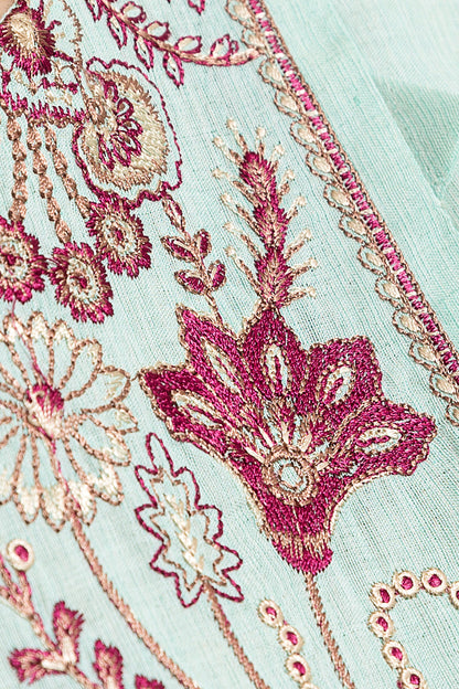 Beechtree - 1 PIECE - EMBROIDERED LAWN SHIRT - SAPPHIRE WEAVE