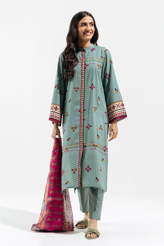 Beechtree - 3 PIECE - PRINTED  VISCOSE SUIT - AZTEC MOSAIC (UNSTITCHED)