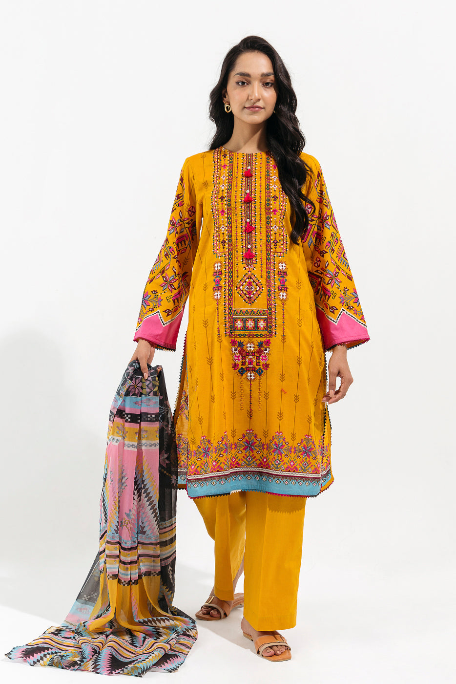 Beechtree - 2 PIECE - EMBROIDERED LAWN SUIT - TUSCAN SUN