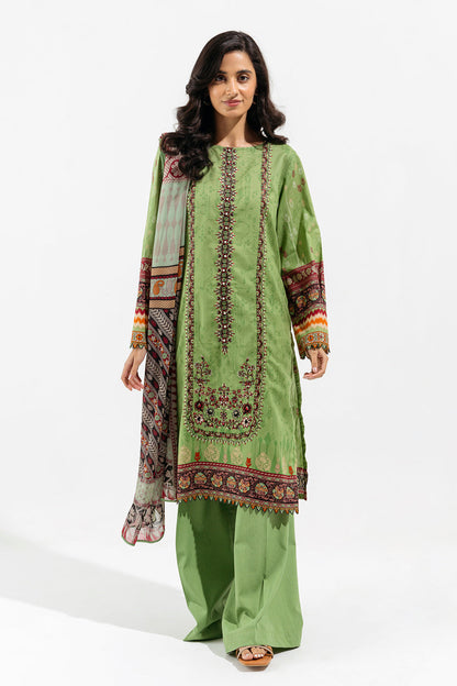 Beechtree - 2 PIECE - EMBROIDERED LAWN SUIT - JACQUARD OCADO (UNSTITCHED)