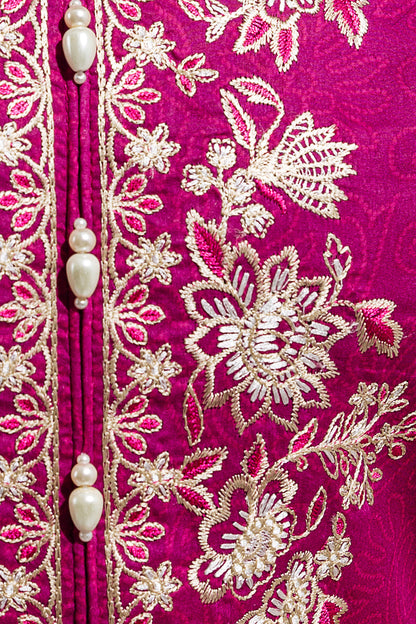 Beechtree - 2 PIECE - EMBROIDERED LAWN SUIT - MONOCHROMATIC MAGENTA