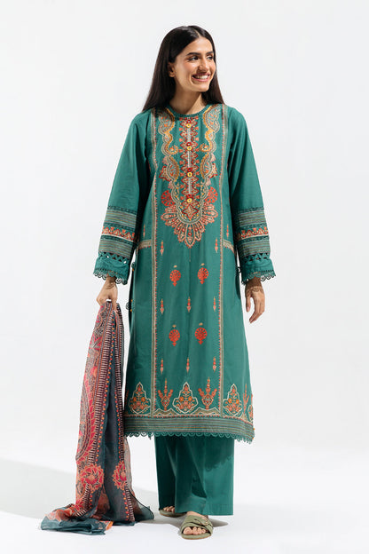 Beechtree - 3 PIECE - EMBROIDERED LAWN SUIT - ETHNIC SAPPHIRE