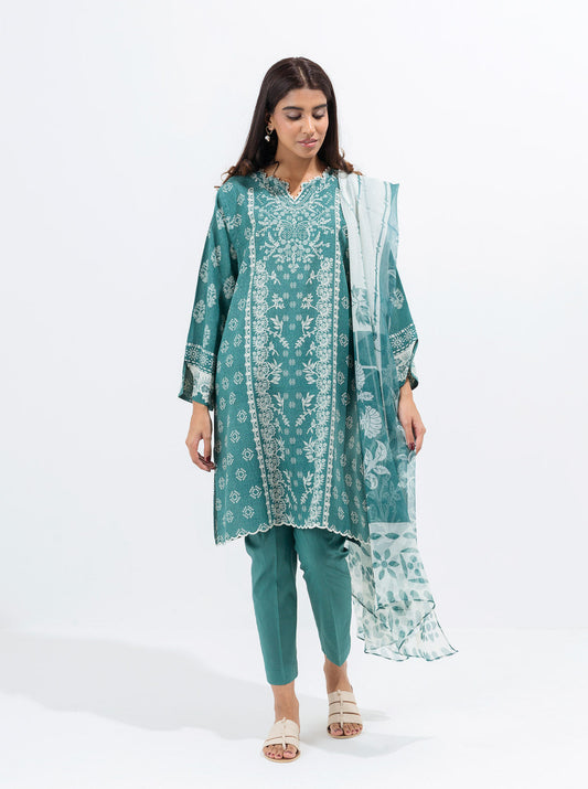 Beechtree - Nostalgia Teal-Printed-3P