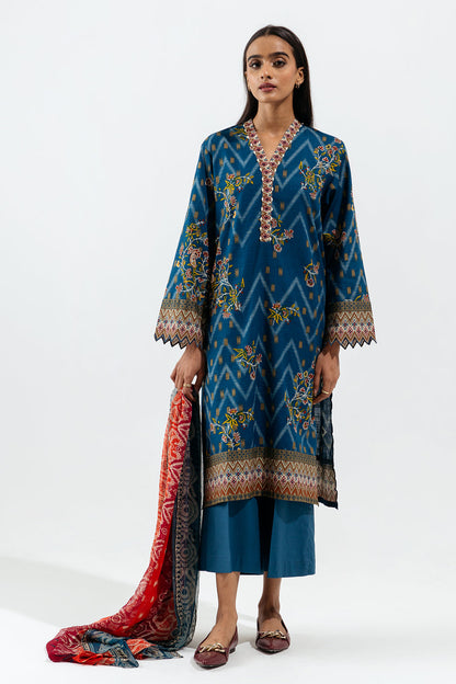 Beechtree - 2 PIECE - PRINTED KHADDAR SUIT - ORIENTAL FLORA