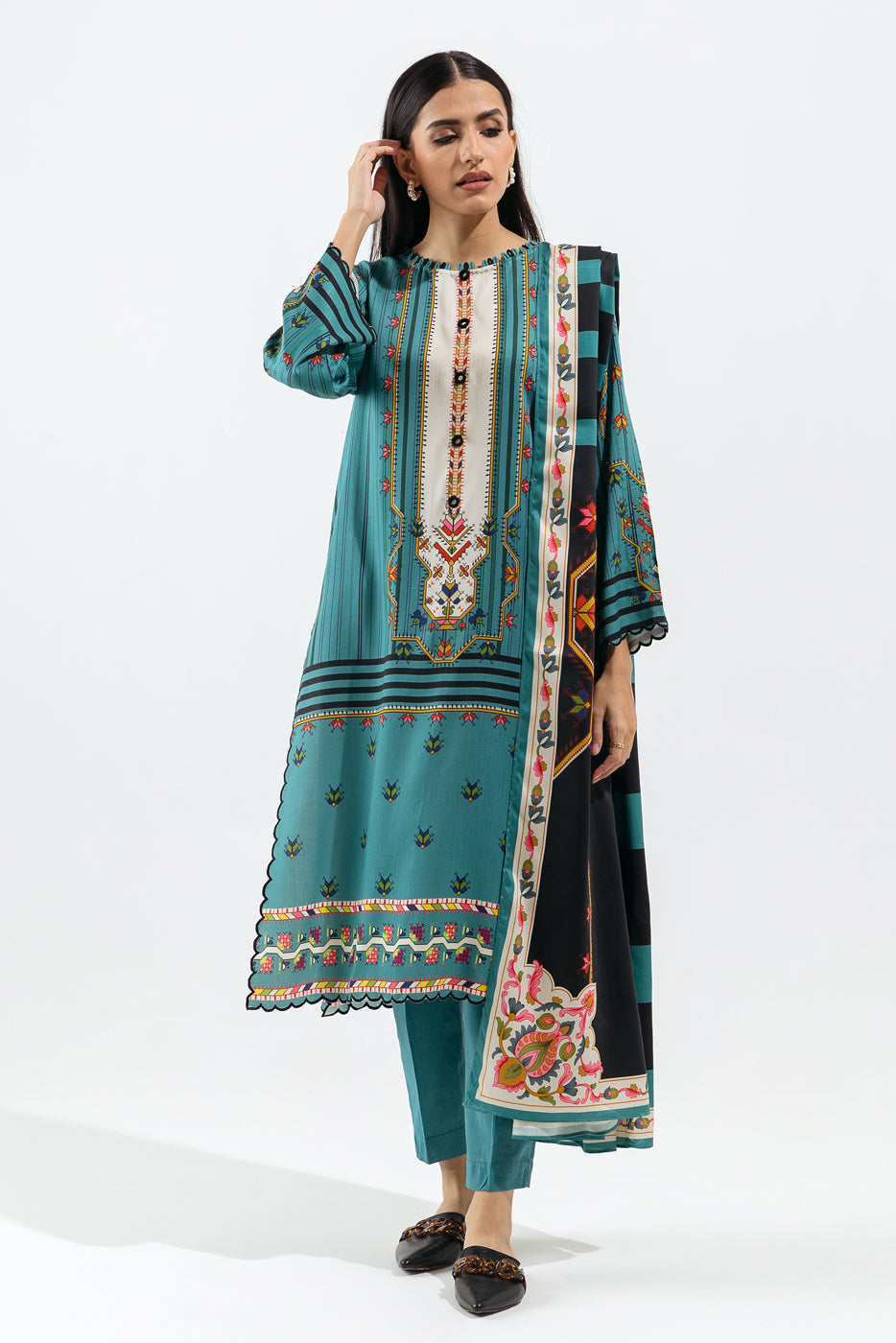 Beechtree - 3 PIECE - PRINTED VISCOSE SUIT - TRIBAL CHARM