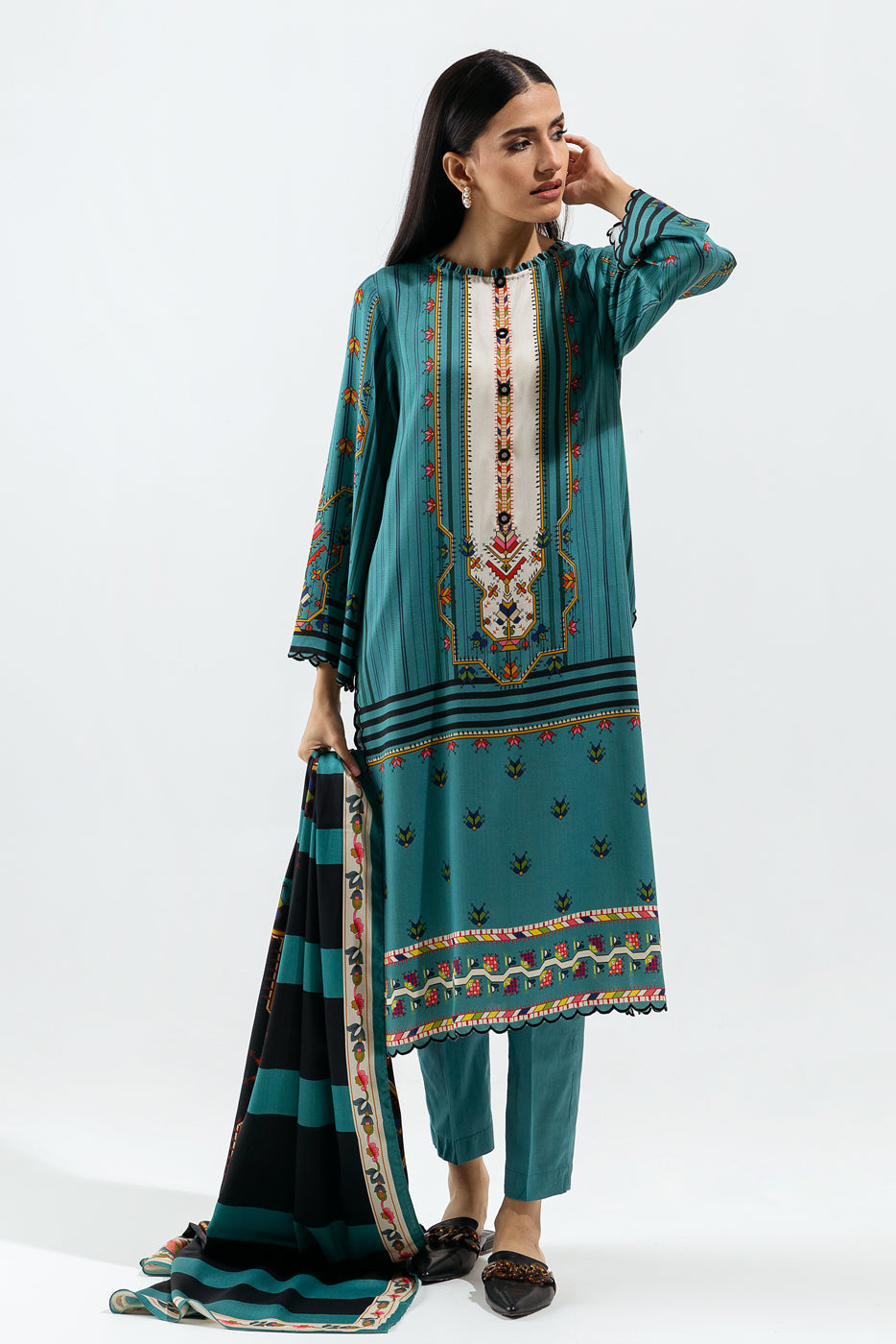 Beechtree - 3 PIECE - PRINTED VISCOSE SUIT - TRIBAL CHARM