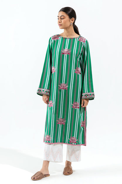 Beechtree - 1 PIECE - EMBROIDERED YARN DYED SHIRT - BLOOMING DESIRE