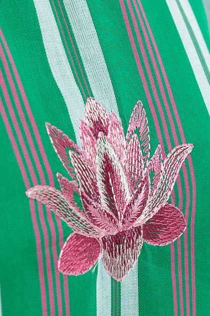 Beechtree - 1 PIECE - EMBROIDERED YARN DYED SHIRT - BLOOMING DESIRE