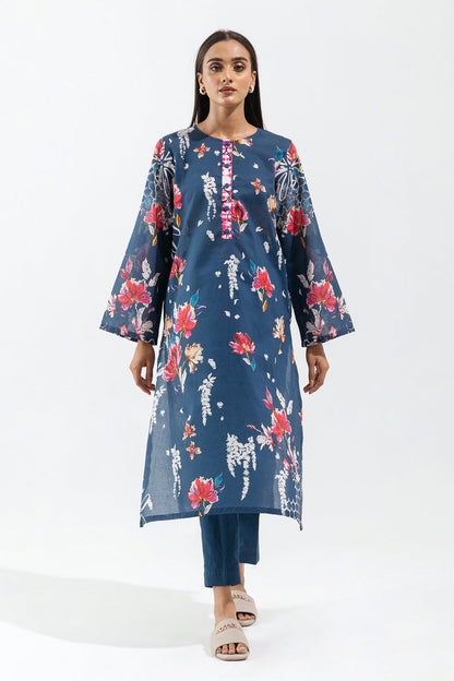 Beechtree - 1 PIECE - PRINTED CAMBRIC SHIRT - MIDNIGHT PACE (UNSTITCHED)