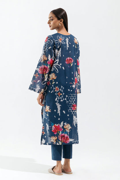 Beechtree - 1 PIECE - PRINTED CAMBRIC SHIRT - MIDNIGHT PACE (UNSTITCHED)