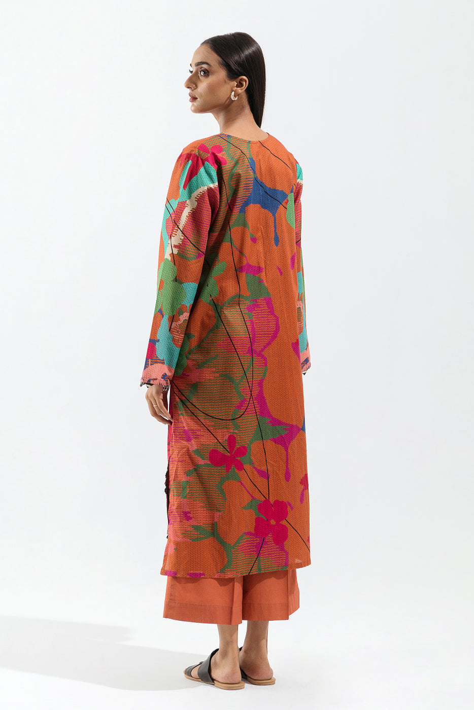 Beechtree - 1 PIECE - PRINTED CAMBRIC SHIRT - CROCHET JOY (UNSTITCHED)