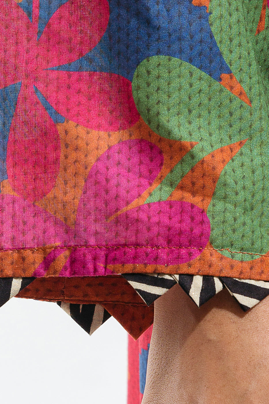 Beechtree - 1 PIECE - PRINTED CAMBRIC SHIRT - CROCHET JOY (UNSTITCHED)