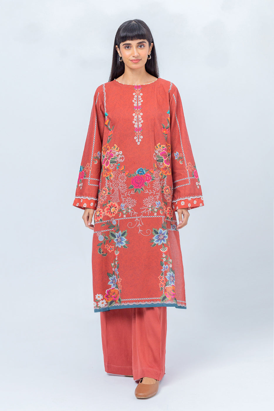 Beechtree - 1 PIECE - PRINTED CAMBRIC SHIRT - AMBER MEADOW (UNSTITCHED)