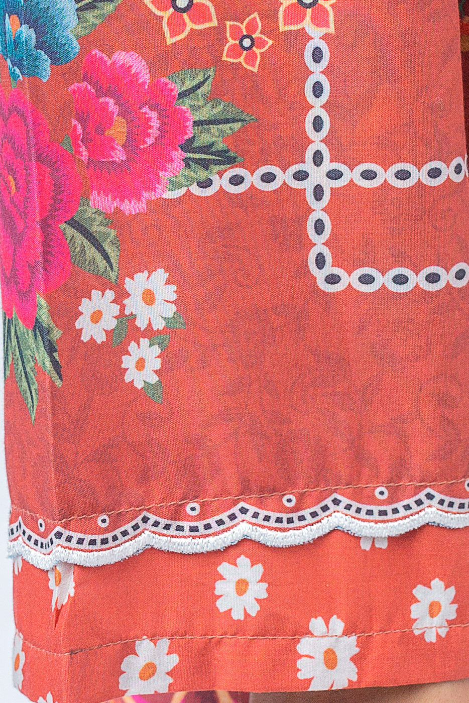 Beechtree - 1 PIECE - PRINTED CAMBRIC SHIRT - AMBER MEADOW (UNSTITCHED)