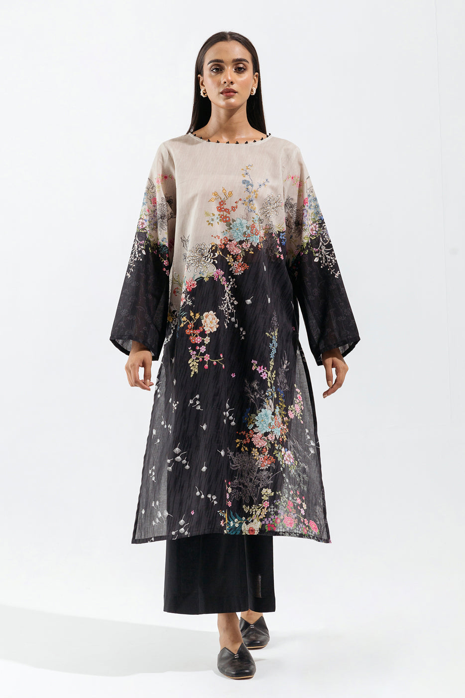 Beechtree - 1 PIECE - PRINTED CAMBRIC SHIRT - RAVEN MEADOW (UNSTITCHED)