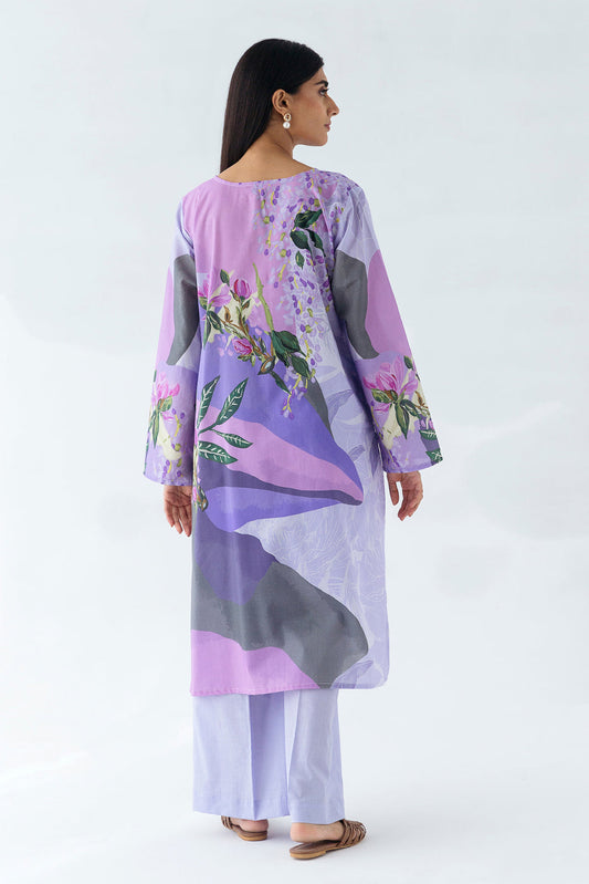 Beechtree - 1 PIECE - PRINTED CAMBRIC SHIRT - AMETHYST (UNSTITCHED)