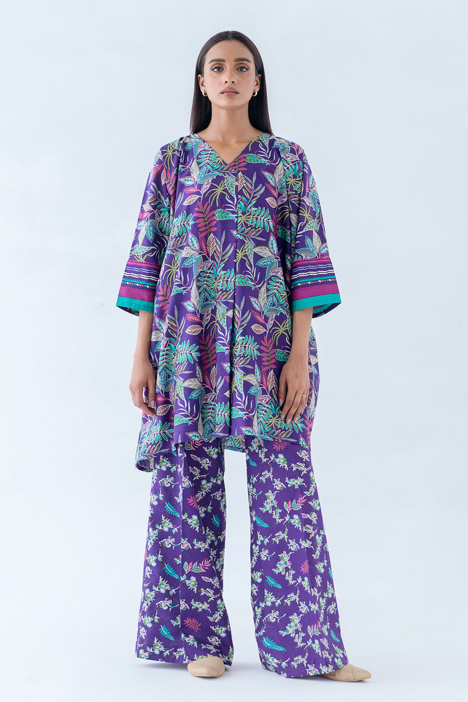 Beechtree - 2 PIECE - PRINTED CAMBRIC SUIT - TROPICAL PRISM (UNSTITCHED)