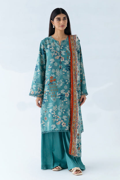 Beechtree - 2 PIECE - PRINTED KHADDAR SUIT - SYLVAN (UNSTITCHED)