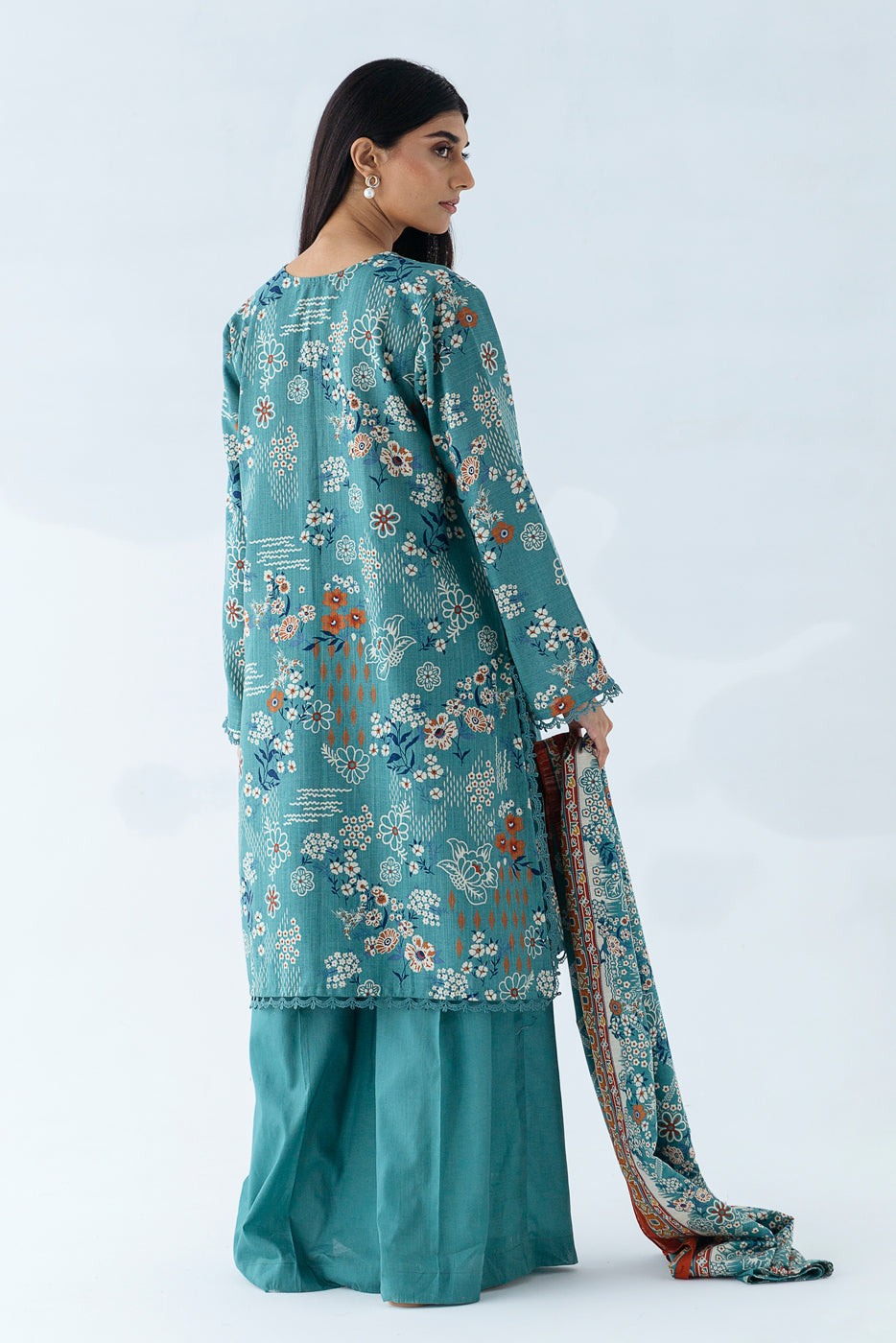 Beechtree - 2 PIECE - PRINTED KHADDAR SUIT - SYLVAN (UNSTITCHED)