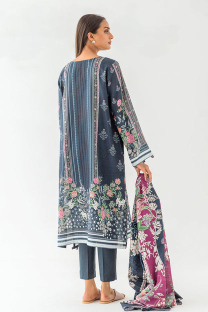 Beechtree - 3 PIECE - PRINTED KHADDAR SUIT - TWILIGHT GLEAM (UNSTITCHED)