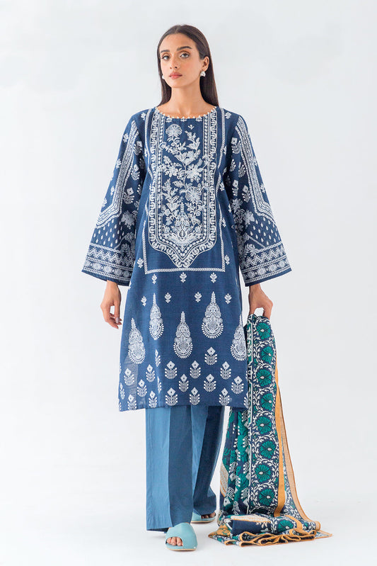 Beechtree - 3 PIECE - EMBROIDERED KHADDAR SUIT - BISTRO BARN (UNSTITCHED)