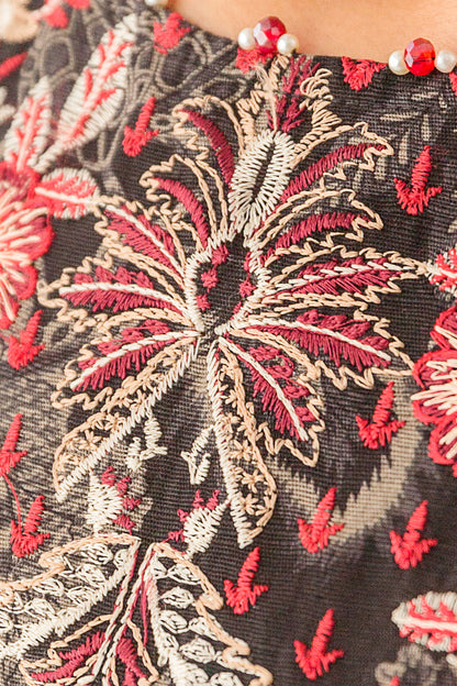 Beechtree - 3 PIECE - EMBROIDERED KHADDAR SUIT - BLOSSOM HUES (UNSTITCHED)