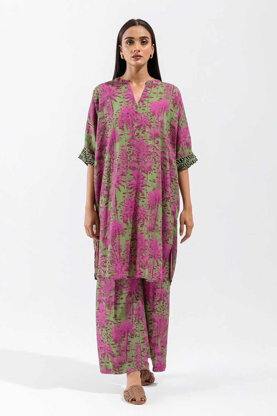 Beechtree - 2 PIECE - PRINTED LINEN SUIT - TROPIC TALE (UNSTITCHED)