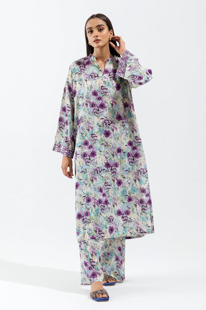 Beechtree - 2 PIECE - PRINTED LINEN SUIT - SUBTLE ALLURE (UNSTITCHED)