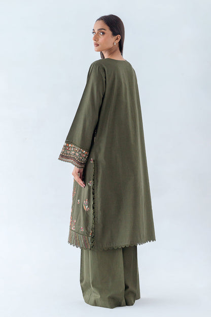 Beechtree - 2 PIECE - EMBROIDERED CAMBRIC SUIT - FOREST HAZE (UNSTITCHED)