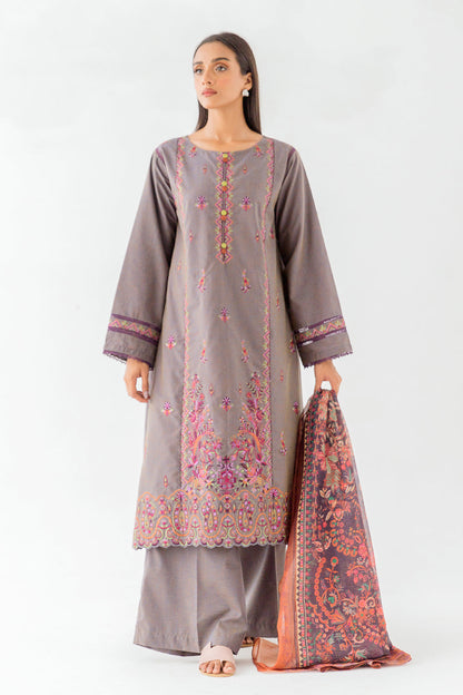 Beechtree - 3 PIECE - EMBROIDERED TWO TONE SUIT - DUSTY FIELD (UNSTITCHED)