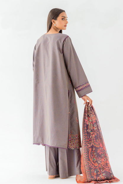 Beechtree - 3 PIECE - EMBROIDERED TWO TONE SUIT - DUSTY FIELD (UNSTITCHED)