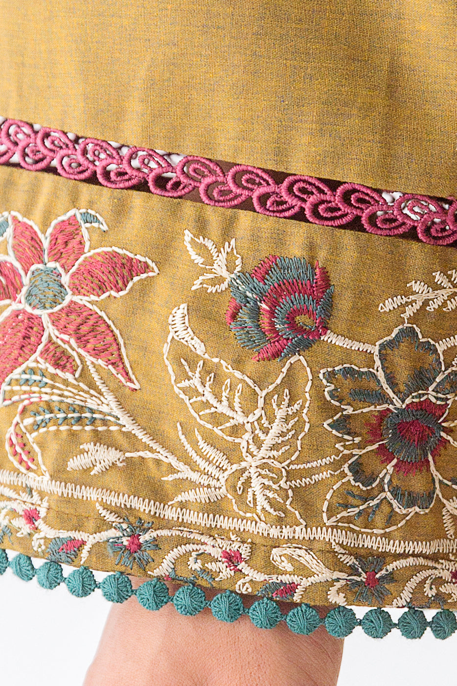 Beechtree - 3 PIECE - EMBROIDERED TWO TONE SUIT - GREEN ENVY (UNSTITCHED)