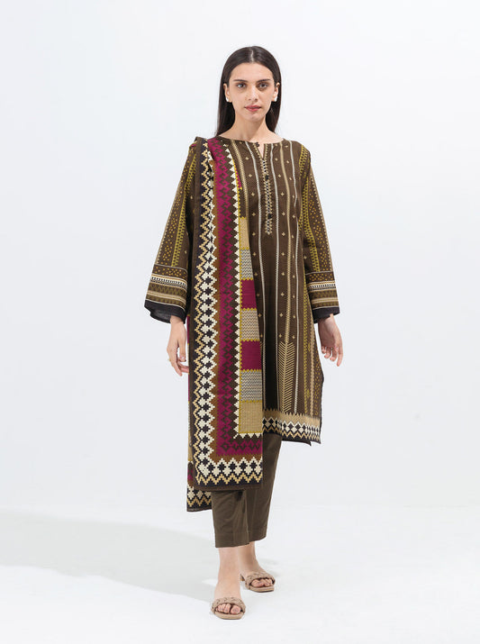 Beechtree - Cedar Brown-Printed-2P (UNSTITCHED)