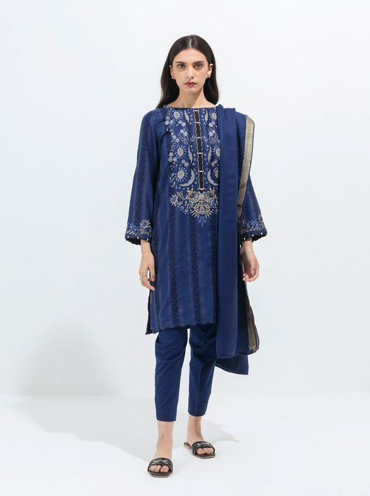 Beechtree - Azur Glow-Embroidered With Shawl-3P (UNSTITCHED)