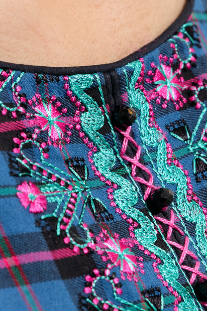 Beechtree - 1 PIECE - EMBROIDERED YARN DYED SHIRT - MOROCCAN BLUE