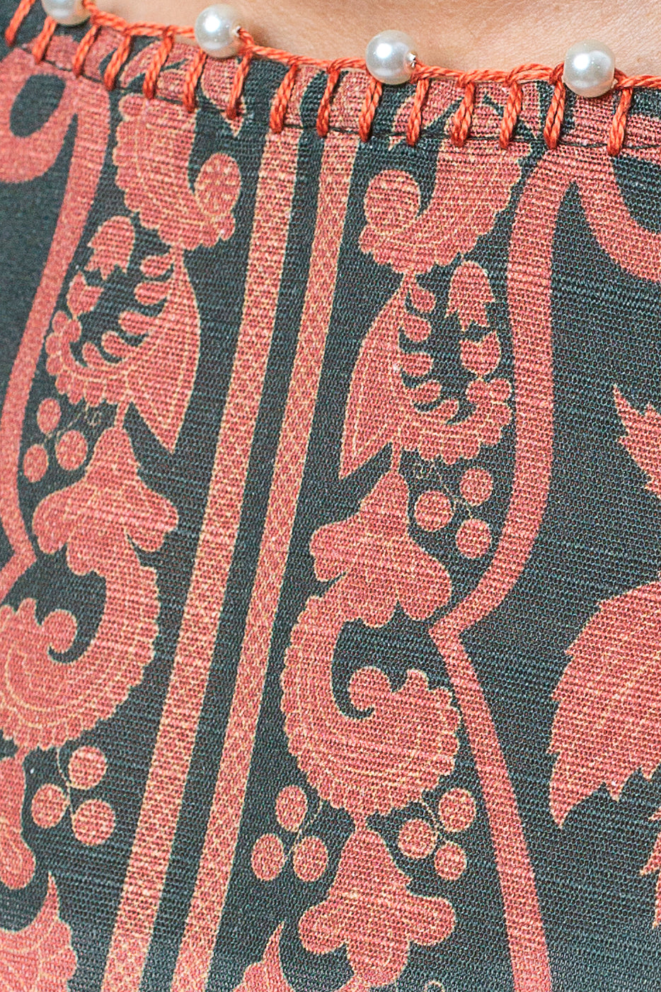 Beechtree - 2 PIECE - PRINTED KHADDAR SUIT - NOSTALGIA EMERALD (UNSTITCHED)