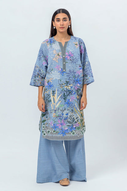 Beechtree - 2 PIECE - PRINTED KHADDAR SUIT - FLORAL HEAVEN (UNSTITCHED)