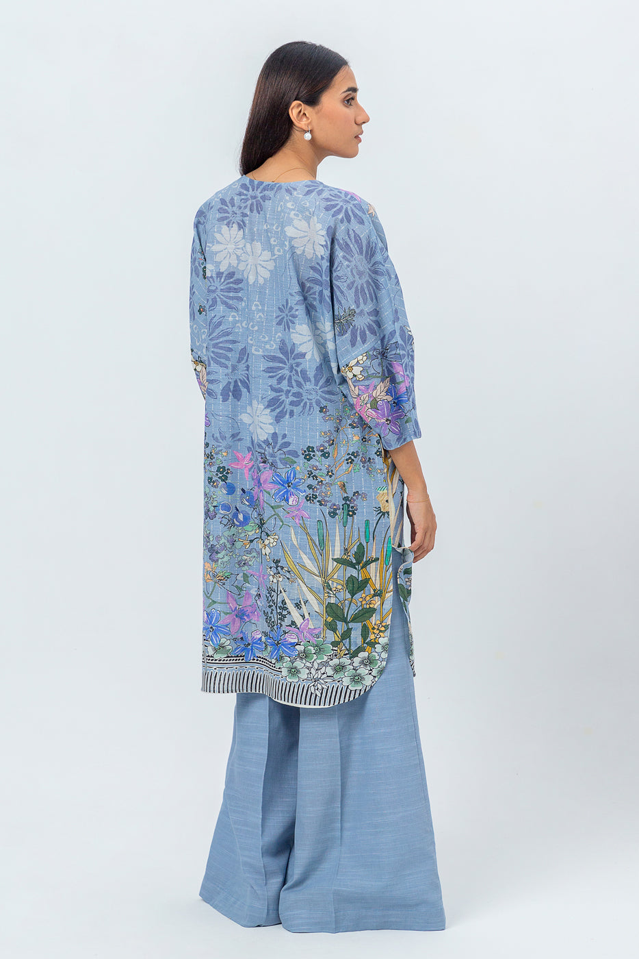 Beechtree - 2 PIECE - PRINTED KHADDAR SUIT - FLORAL HEAVEN (UNSTITCHED)