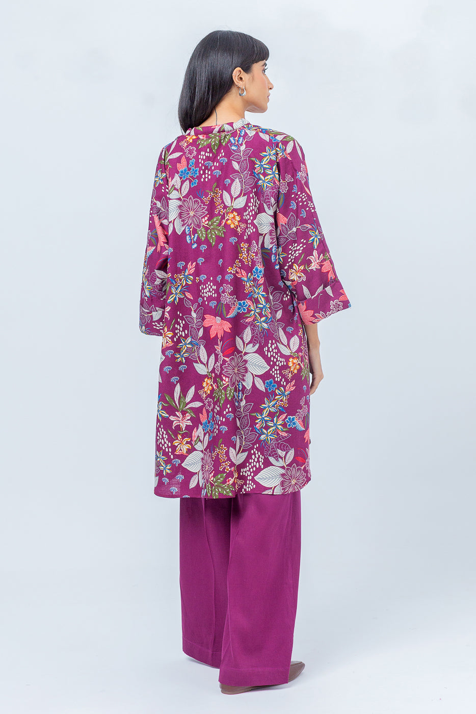Beechtree - 2 PIECE - PRINTED KHADDAR SUIT - FLORAL MELODY (UNSTITCHED)