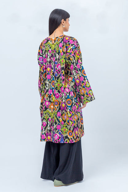 Beechtree - 2 PIECE - PRINTED KHADDAR SUIT - IKAT FLORA (UNSTITCHED)