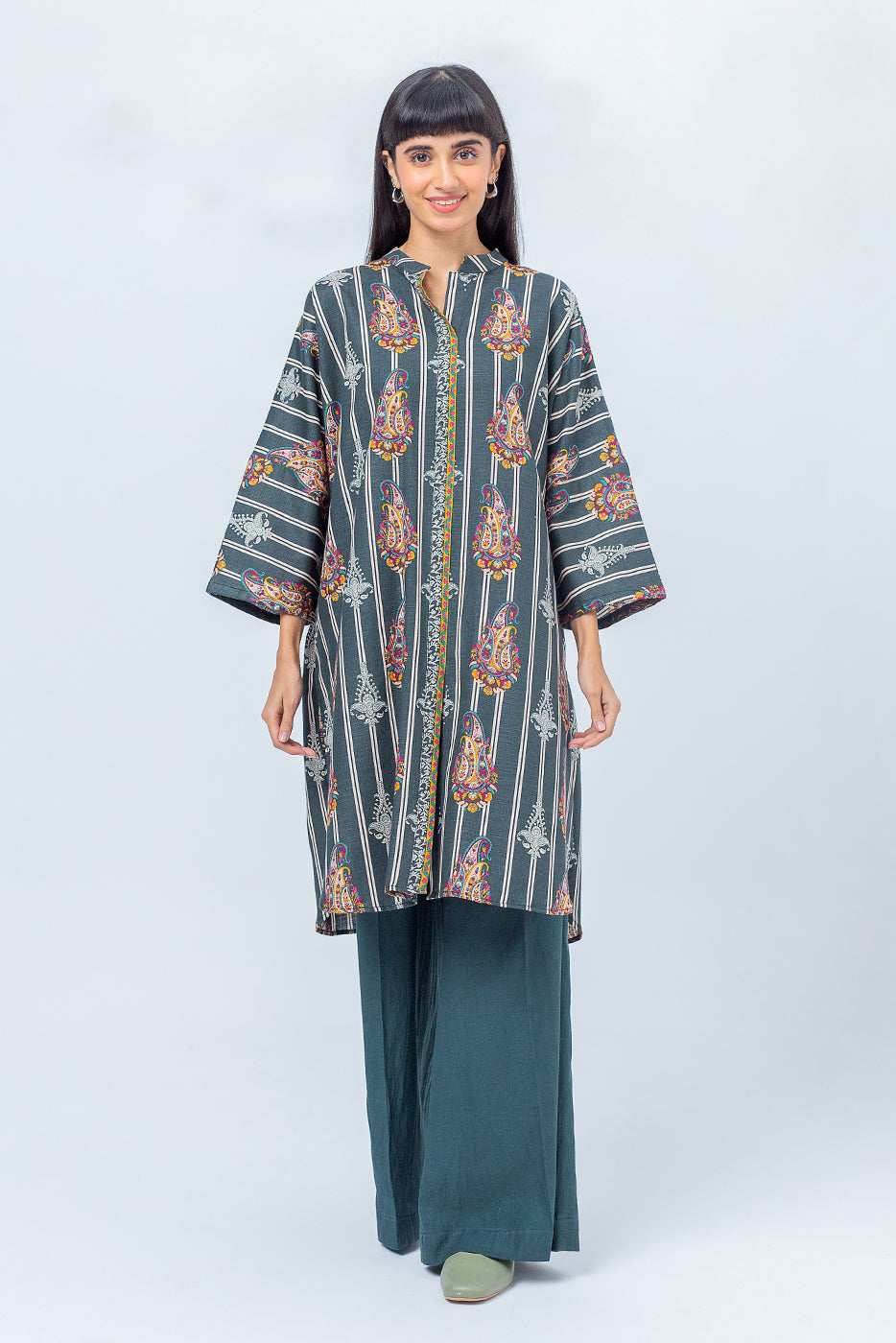 Beechtree - 2 PIECE - PRINTED KHADDAR SUIT - TRADITIONAL CHARM (UNSTITCHED)
