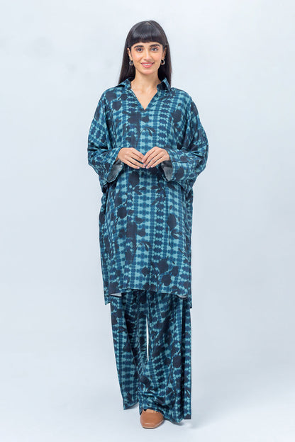 Beechtree - 2 PIECE - PRINTED LINEN SUIT - ENCHANTING BLUES (UNSTITCHED)