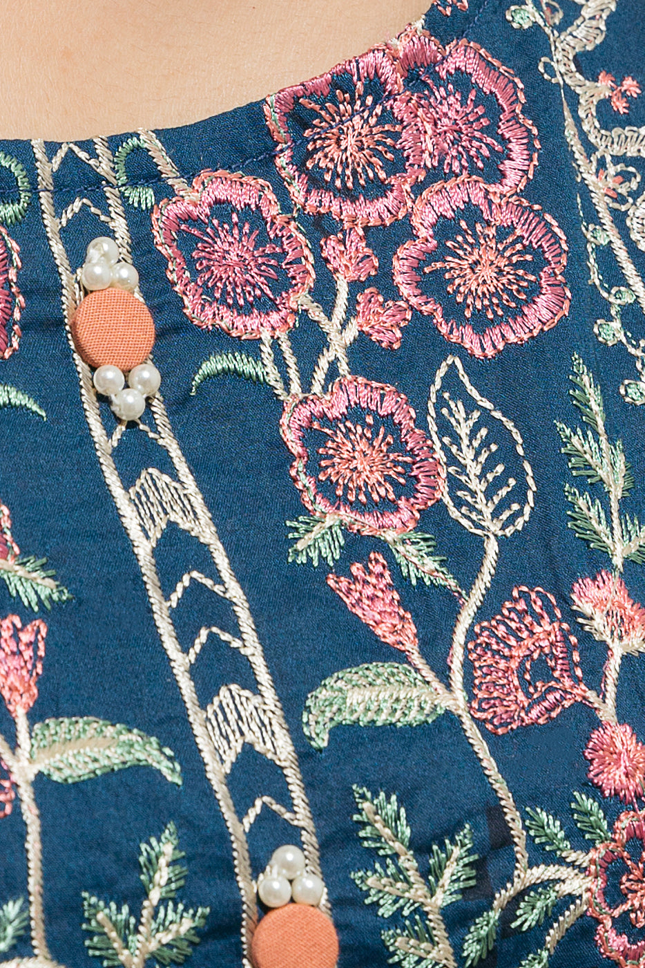 Beechtree - 2 PIECE - EMBROIDERED LAWN SUIT - PRUSSIAN VERVE