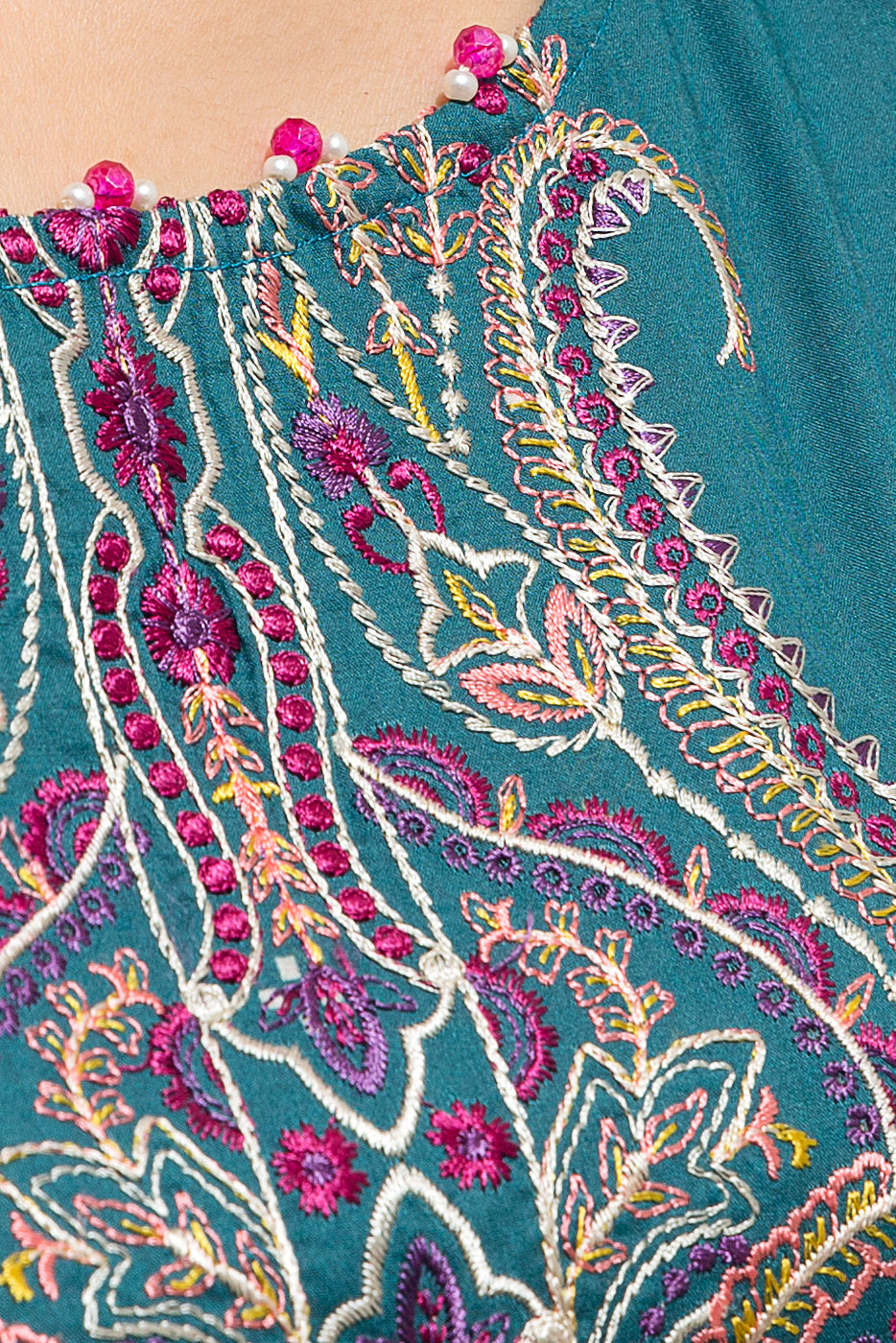 Beechtree - 2 PIECE - EMBROIDERED LAWN SUIT - AEGEAN WILT (UNSTITCHED)