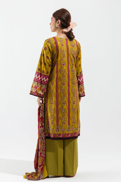 Beechtree - 2 PIECE - EMBROIDERED LAWN SUIT - LIME ROUGE (UNSTITCHED)