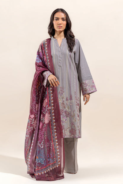 Beechtree - 3 PIECE - EMBROIDERED LAWN SUIT - CLOUD CURRANT