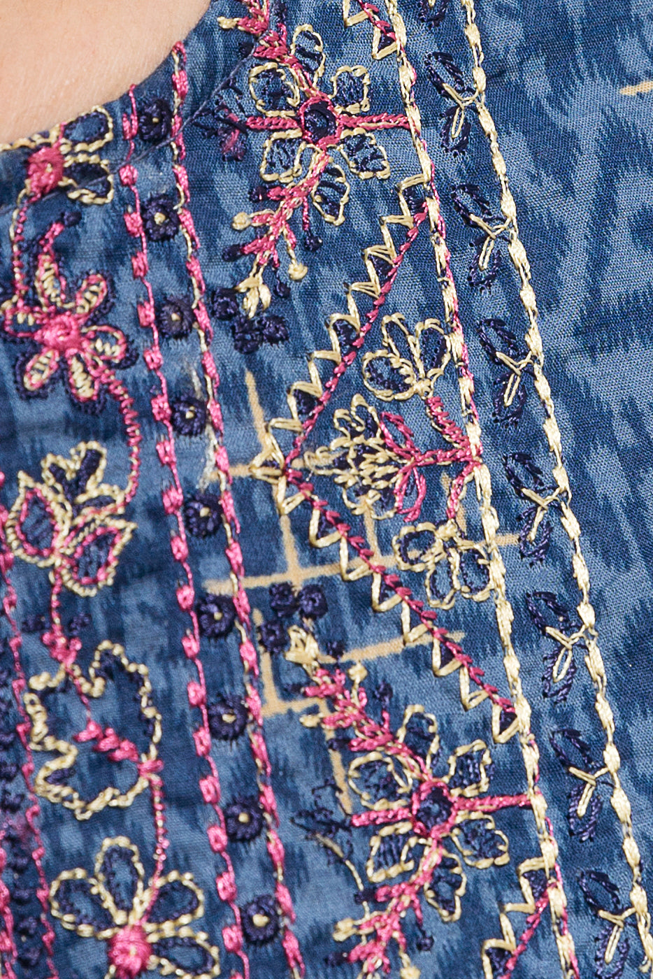 Beechtree - 3 PIECE - EMBROIDERED LAWN SUIT - AEGEAN IKAT