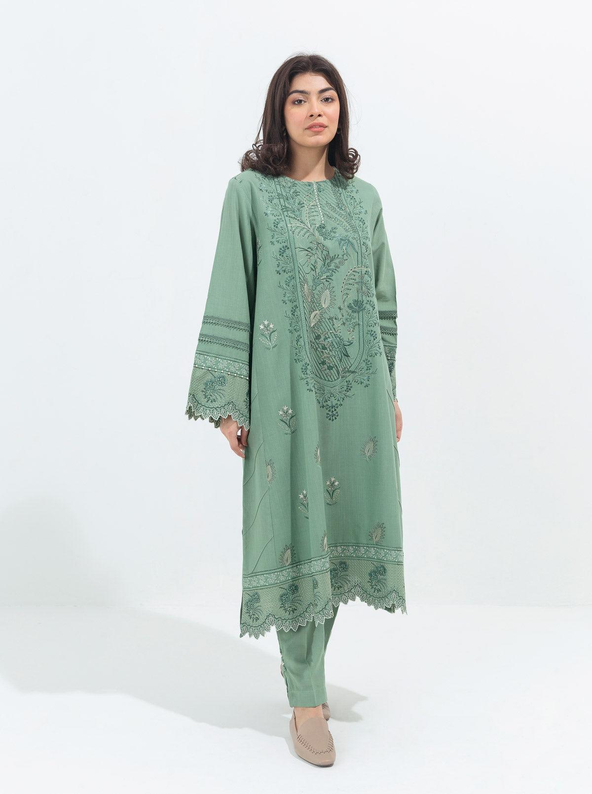 Beechtree - Misty Serenity-Embroidered-2P (UNSTITCHED)